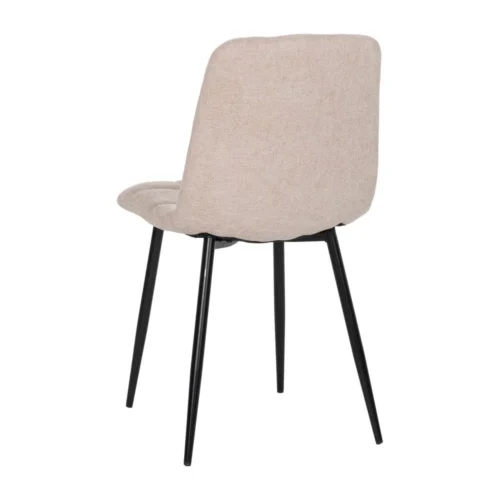 Lot 4 Chaises dossier haut tissu et métal Ixia 44 cm — vue 4