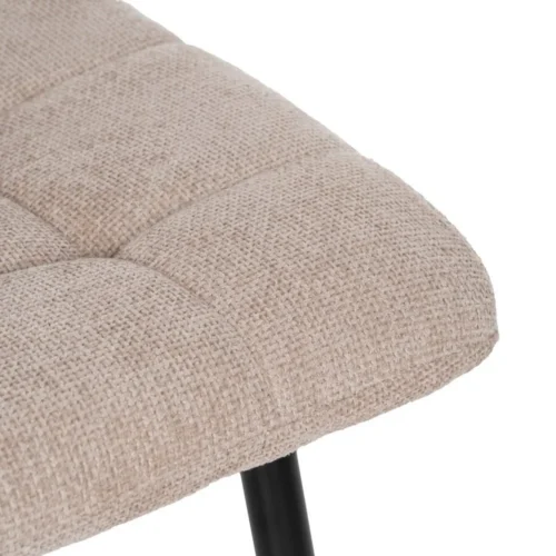 Lot 4 Chaises dossier haut tissu et métal Ixia 44 cm — vue 7