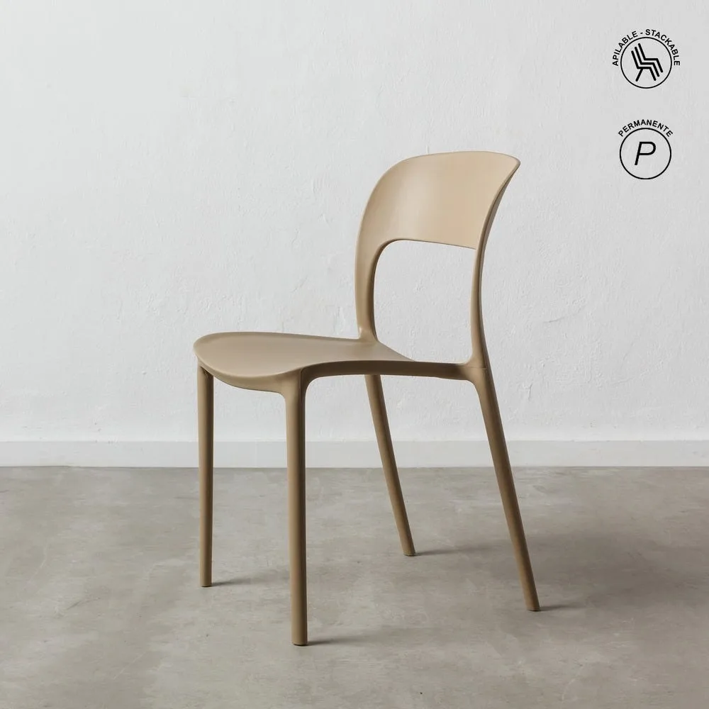 Lot 4 Chaises empilables polypropylène Ixia 43 cm