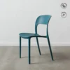 lot 4 chaises empilables polypropylene ixia 43 cm bleu 1