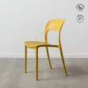 lot 4 chaises empilables polypropylene ixia 43 cm jaune 1