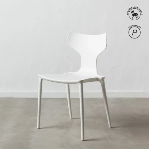 Lot 4 Chaises empilables polypropylène Ixia 47 cm