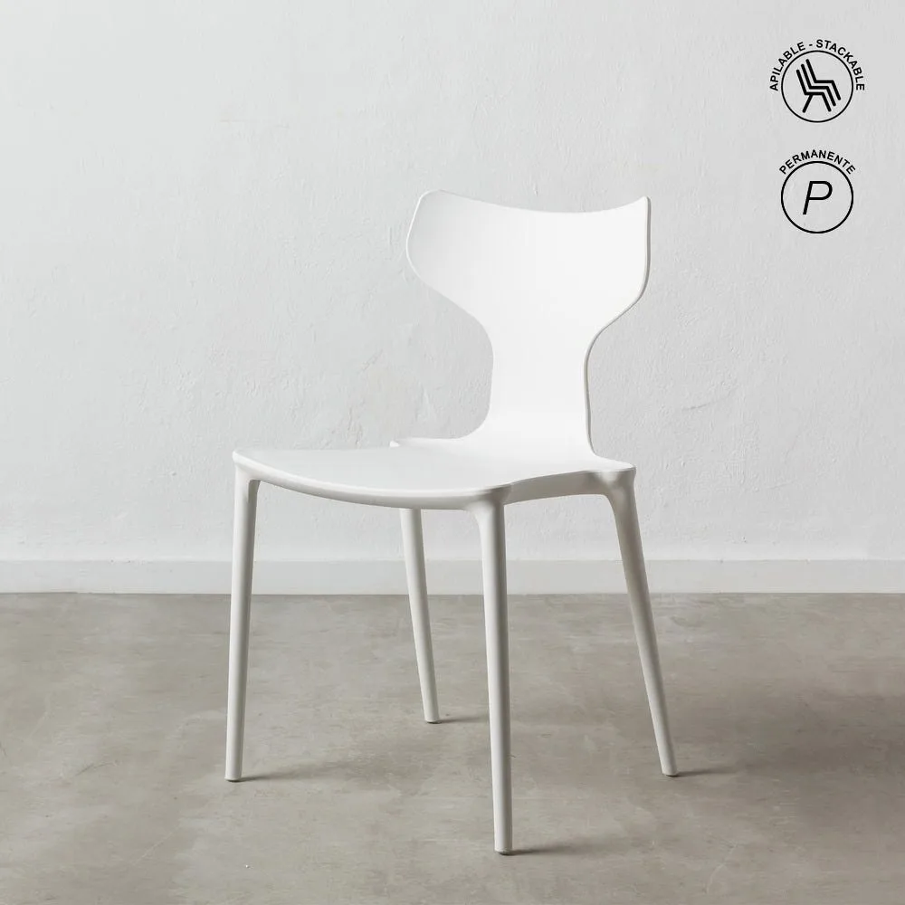 Lot 4 Chaises empilables polypropylène Ixia 47 cm