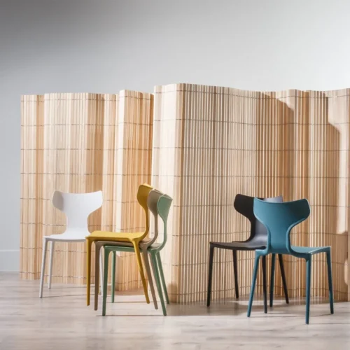 Lot 4 Chaises empilables polypropylène Ixia 47 cm — vue 8