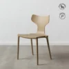 lot 4 chaises empilables polypropylene ixia 47 cm beige 1