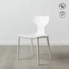 lot 4 chaises empilables polypropylene ixia 47 cm blanc 1