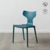 lot 4 chaises empilables polypropylene ixia 47 cm bleu 1