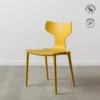 lot 4 chaises empilables polypropylene ixia 47 cm jaune 1