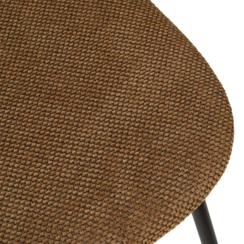 Lot 4 Chaises tissu bicolore piètement métal Ixia 48 cm — vue 9