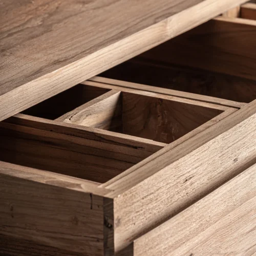 Meuble bar Sukt teck recyclé marron clair Vical Home — vue 9