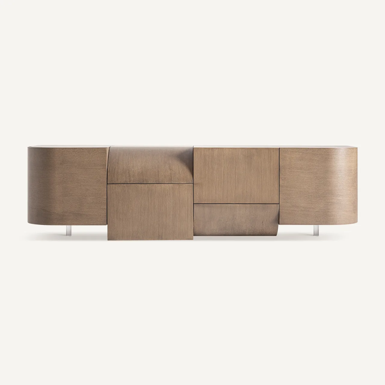 Meuble TV Aksaray chêne marron Vical Home