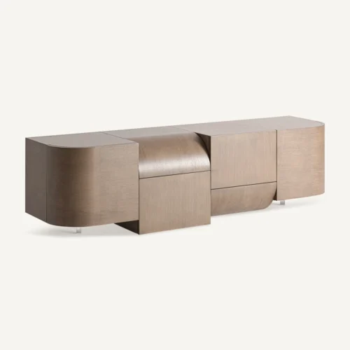 Meuble TV Aksaray chêne marron Vical Home — vue 2