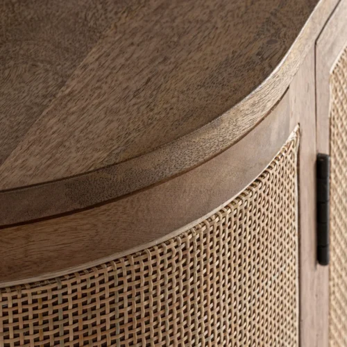 Meuble TV Beckley manguier et osier Vical Home — vue 4