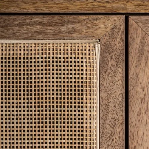 Meuble TV Beckley manguier et osier Vical Home — vue 6