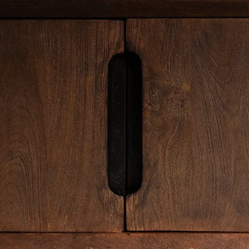 Meuble TV bois de manguier marron Ixia 200 cm — vue 8