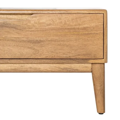 Meuble TV bois de manguier naturel 3 tiroirs Ixia 160 cm — vue 6