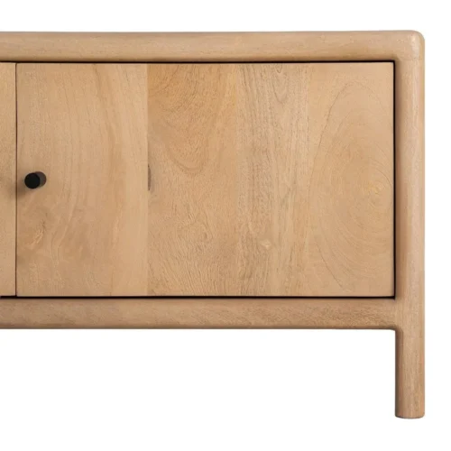 Meuble TV bois de manguier naturel 4 portes Ixia 190 cm — vue 8