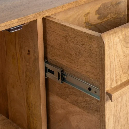 Meuble TV bois de manguier naturel Ixia 160 cm — vue 6