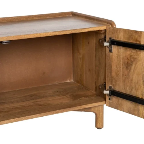 Meuble TV bois de manguier naturel Ixia 160 cm — vue 7