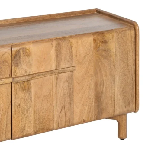 Meuble TV bois de manguier naturel Ixia 160 cm — vue 8