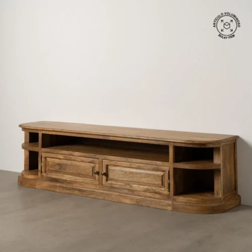 Meuble TV bois de manguier naturel Ixia 198 cm — vue 2