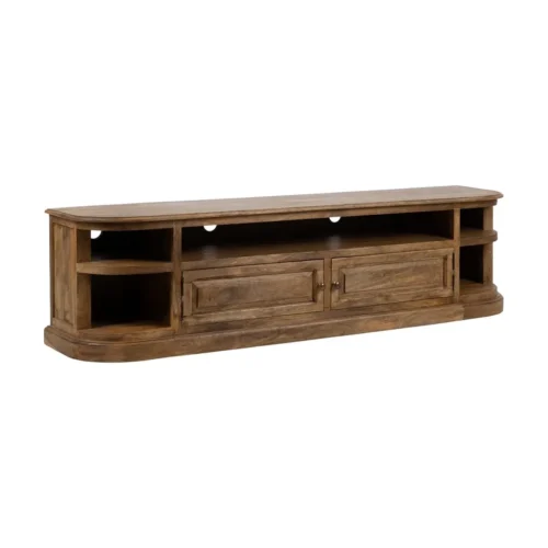 Meuble TV bois de manguier naturel Ixia 198 cm — vue 3