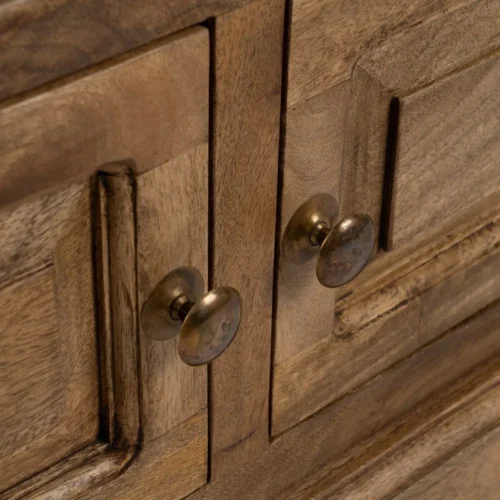 Meuble TV bois de manguier naturel Ixia 198 cm — vue 8