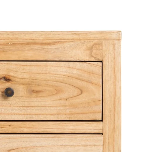Meuble TV bois de mindi naturel Ixia 150 cm — vue 6
