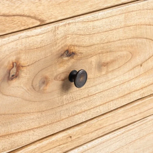 Meuble TV bois de mindi naturel Ixia 150 cm — vue 7