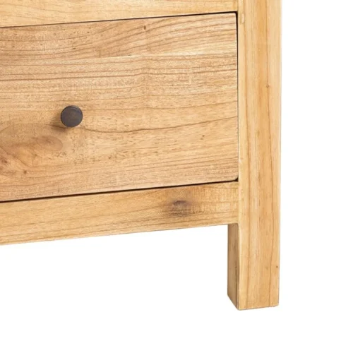 Meuble TV bois de mindi naturel Ixia 150 cm — vue 8