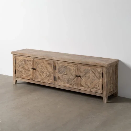 Meuble TV bois de pin recyclé Ixia 180 cm — vue 2
