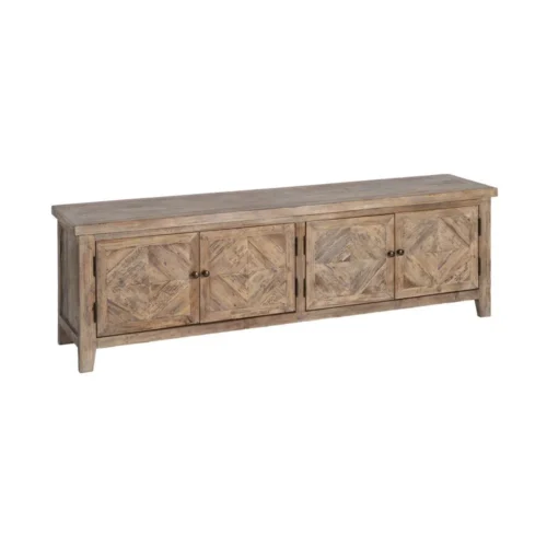 Meuble TV bois de pin recyclé Ixia 180 cm — vue 3