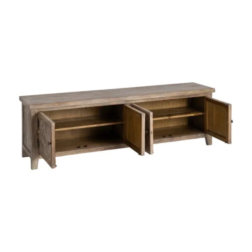 Meuble TV bois de pin recyclé Ixia 180 cm — vue 4