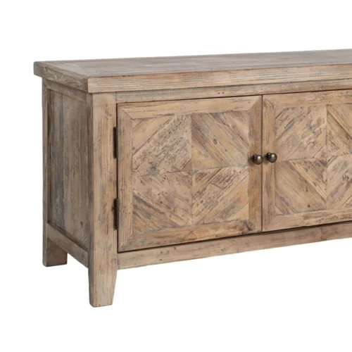 Meuble TV bois de pin recyclé Ixia 180 cm — vue 6