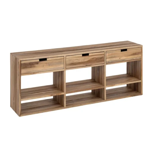 Meuble TV bois de teck recyclé Ixia 140 cm