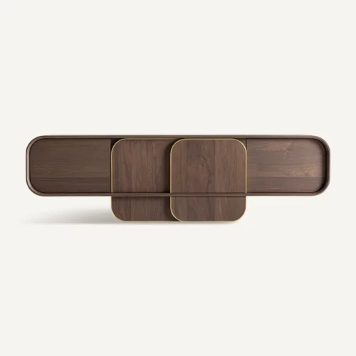 Meuble TV chêne noyer 200 cm Vical Home