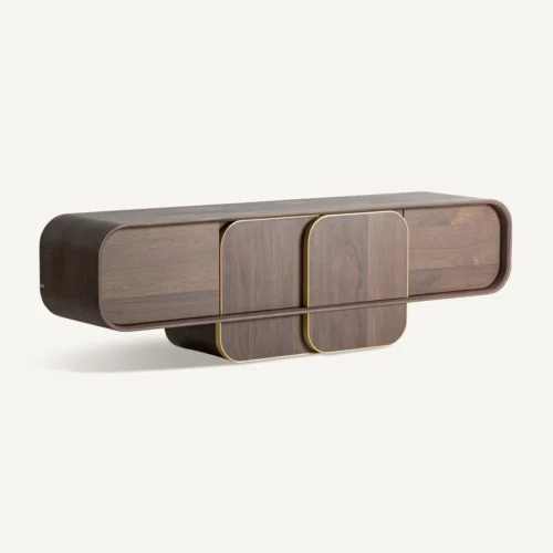 Meuble TV chêne noyer 200 cm Vical Home — vue 2