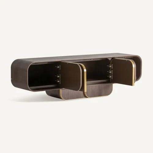 Meuble TV chêne noyer 200 cm Vical Home — vue 3