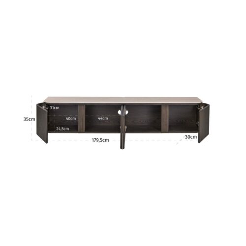 Meuble TV Nando marron Richmond Interiors — vue 13