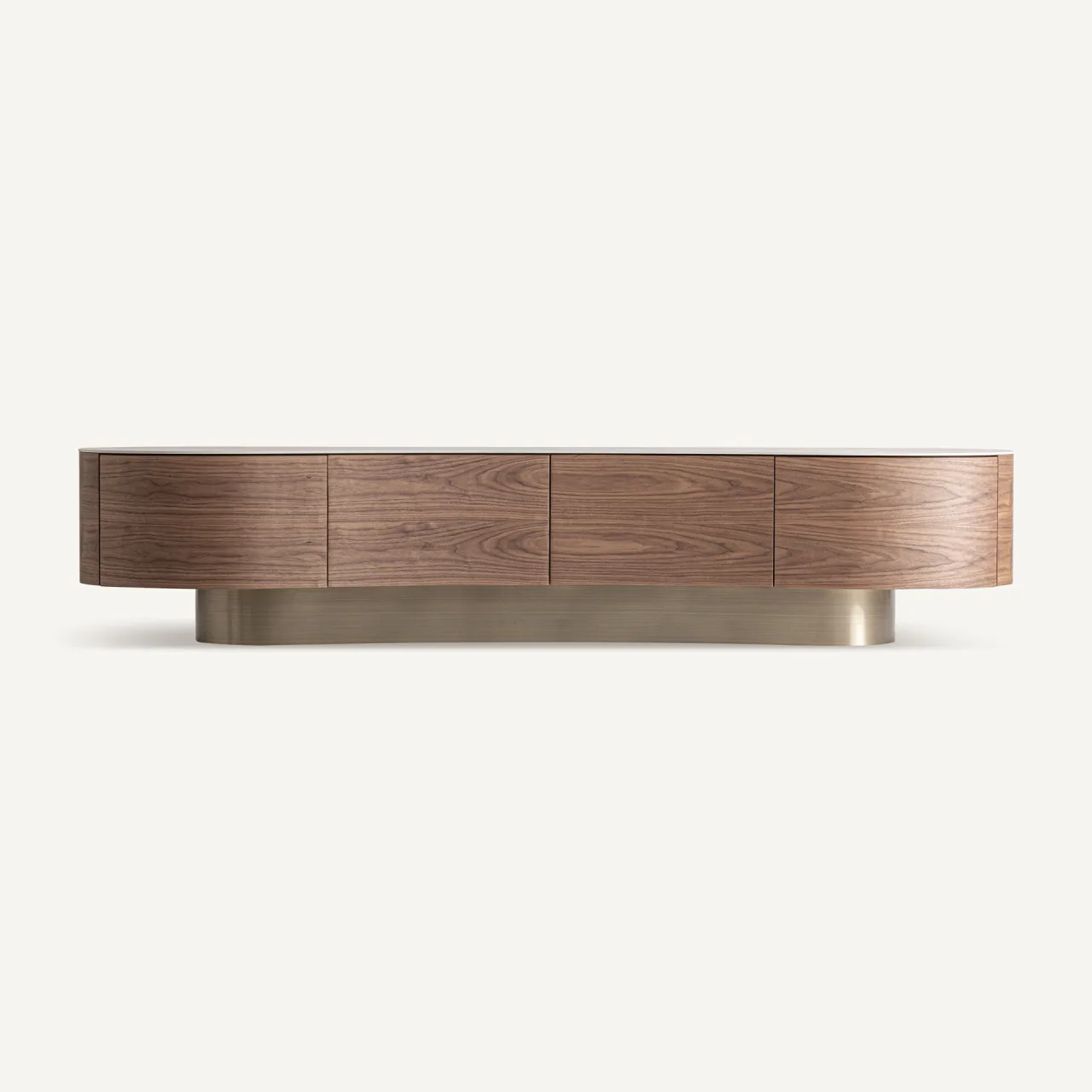 Meuble TV Noirmont beige et doré Vical Home