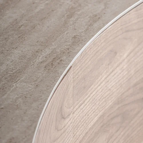 Meuble TV Noirmont beige et doré Vical Home — vue 4