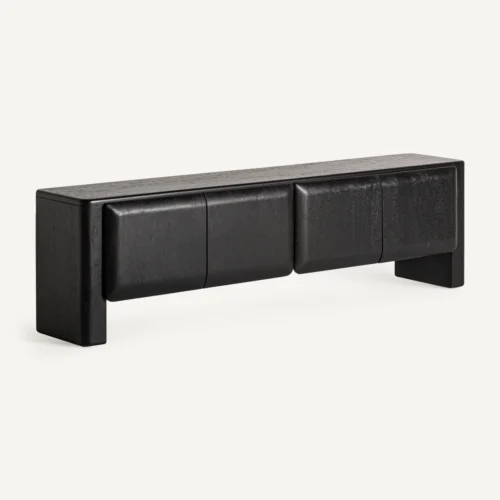Meuble TV Norfolk manguier noir Vical Home — vue 2