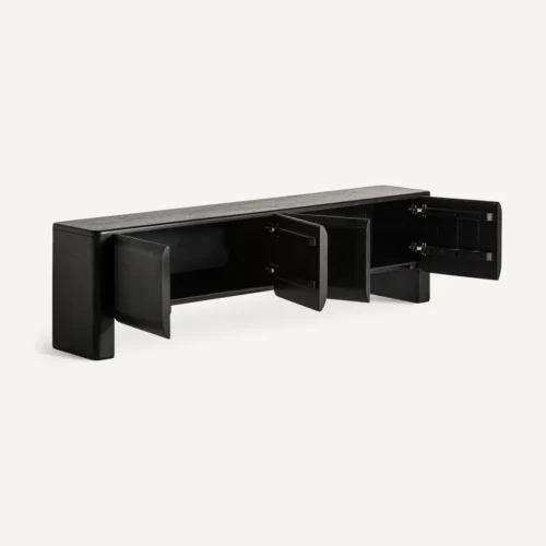 Meuble TV Norfolk manguier noir Vical Home — vue 3