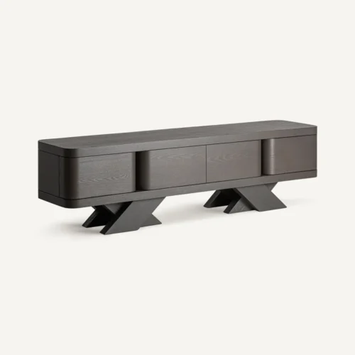 Meuble TV Rize chêne noir Vical Home — vue 2