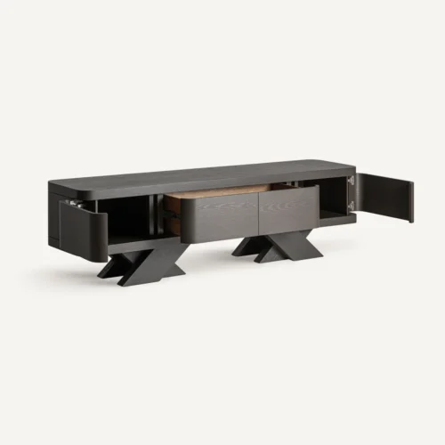 Meuble TV Rize chêne noir Vical Home — vue 3