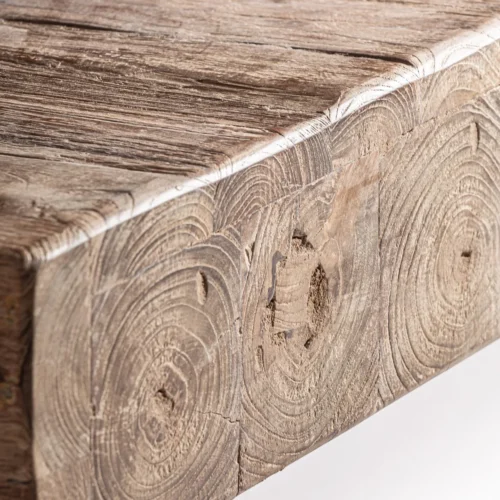 Meuble TV Sukt teck recyclé marron vieilli Vical Home — vue 6