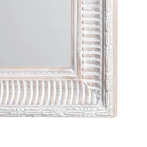 Miroir arche en bois de paulownia gris Ixia 76 × 106 cm — vue 2
