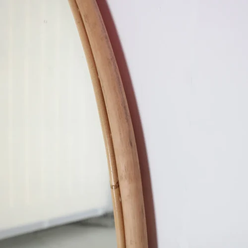 Miroir Bannhe bambou marron 160 cm Vical Home — vue 2