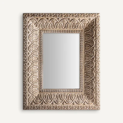 Miroir Barveire résine beige vieilli Vical Home