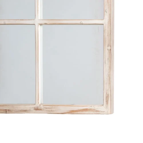 Miroir blanc patiné en bois de sapin Ixia 90 × 120 cm — vue 2